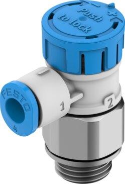 Festo 8223994 One-way flow control valve VFOE-LE-T-G18-Q4-F1A