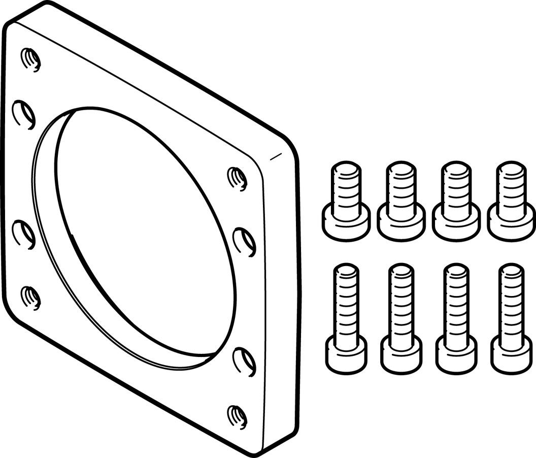 Festo 2222624 Motor flange EAMF-A-62B-80P