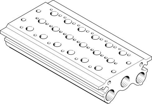 Festo 30546 Manifold block PRS-1/8-6-BB