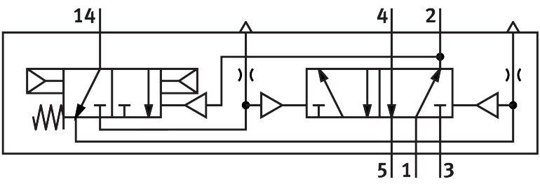 Festo 4606 Binary reduction valve VLL-5-PK-3