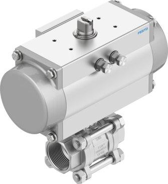Festo 8191908 Ball valve unit VZBE-A-1/2-T-63-T-2-F0304-V15V15-PB20