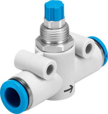 Festo 193970 One-way flow control valve GR-QS-8