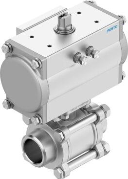 Festo 8191826 Ball valve unit VZBA-A-3/4-WW-63-T-22-F0304-V4V4T-PA20