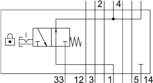 Festo 8001179 Vertical pressure shut-off plate VABF-S4-1-L1D2-C