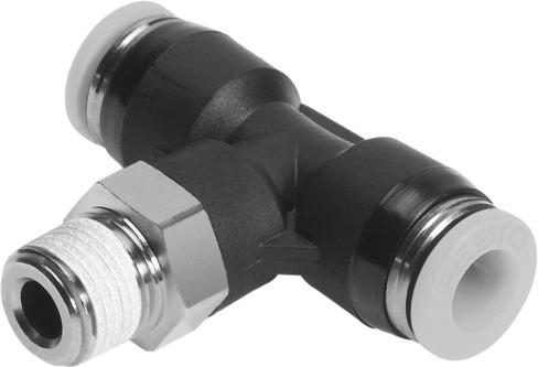 Festo 533264 Push-in T-fitting QBT-1/2-3/8-U-M