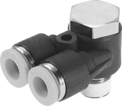 Festo 153798 Push-in T-fitting QSYLV-1/2-1/2-U