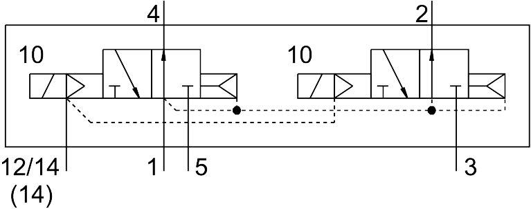 Festo 8034993 Air solenoid valve VSVA-B-T32U-AZ-D2-1T1L