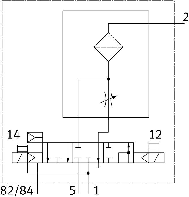 Festo 8227840 Manifold sub-base for vacuum VABX-A-P-VP-BH-VH