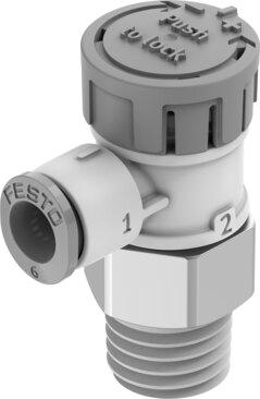 Festo 8157637 One-way flow control valve VFOE-LE-T-R14-Q6-F1A