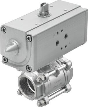 Festo 1809658 Ball valve actuator unit VZBA-2"-GG-63-T-22-F0507-V4V4T-PP60-R-90-C