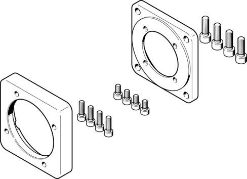 Festo 2933286 Motor flange EAMF-A-77A-80G-S1