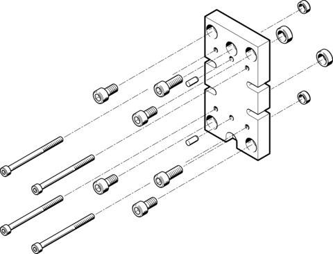 Festo 537172 Adapter kit HAPG-77