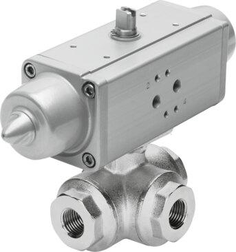 Festo 1915548 Ball valve actuator unit VZBA-11/4"-GGG-63-32L-F0405-V4V4T-PS53-R-90-4-C