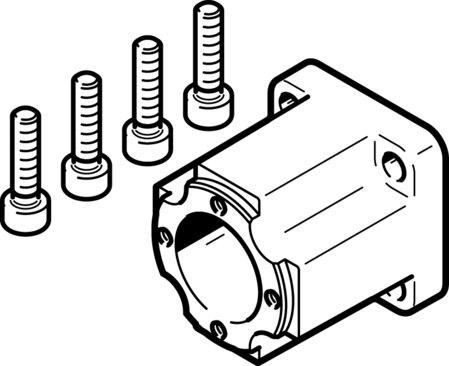 Festo 1087585 Coupling housing EAMK-A-D19-28D
