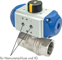 Köly Deutschland KH 112 P-V Köly Deutschland KH 112 P-V — Pneumat. Brass ball valve, G 1-1/2", double acting, FKM seal of Köly Deutschland