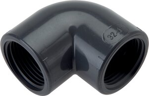 Landefeld W 40 PVC Landefeld W 40 PVC — 90° elbow Rp 4" (Female thread), PVC-U