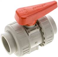 Landefeld PPKH 40 FKM Landefeld PPKH 40 FKM — Welding collar ball valve, PP-H/ FKM, 40mm (Industrial version.)