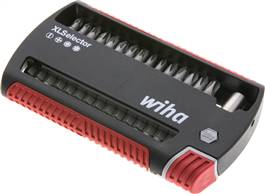 Wiha BIT SET31 Wiha BIT SET31 — 31-Piece "XLSelector" bit assortment, including magnetic bit holder. Box made of shock resistant pla of Wiha