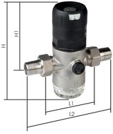 Landefeld DRWG 34-12 ES Landefeld DRWG 34-12 ES — Pressure reducer for drinking water R 3/4", 3 to 12 bar, DVGW