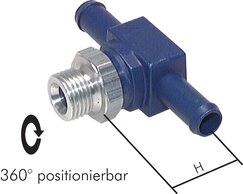 Landefeld TCN 184 Landefeld TCN 184 — T push in fitting, G 1/8"-4mm female, aluminium