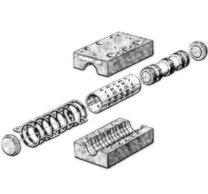 Aventics OT-BRR015876 Aventics OT-BRR015876 — 5812100000 (VALVE BODY V581-5/2SR-I2-A-X) AVENTICS - Ventilgehäuse, ohne Deckel of Aventics