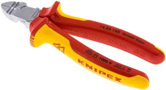 Knipex ZANGE SSI 160 VDE Knipex ZANGE SSI 160 VDE — diagonal strip cutter, chromium-plated with 2 component handles, VDE tested up to 1000V, 160mm of Knipex