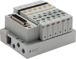 EMC S1V-M7-14-PN EMC S1V-M7-14-PN — Valve terminal 14x5/2-directional, PROFINET, M 7 on valves (top) of EMC