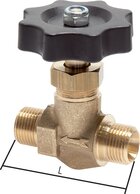 Landefeld NADEL 12 A Landefeld NADEL 12 A — Needle shut-off valve, brass, G 1/2" (AG), -0,9 to 40bar