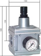 Landefeld R 10 SI Landefeld R 10 SI — MULTIFIX Safety pressure regulator (with upstream, lockable ball valve and filler valve),G 1" 0,5 to