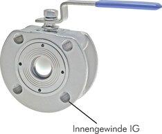 Landefeld KHFLK 100/40 ES E Landefeld KHFLK 100/40 ES E — Compact flanged ball valve, stainless steel, DN100-PN40 (DIN/EN)