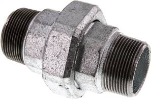 Landefeld DNT 112112 F ST Landefeld DNT 112112 F ST — Double nipple, separable R 1-1/2" flat sealing,Galvanised malleable cast iron