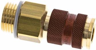 Landefeld KDG 12 NW7 ST-BRC Landefeld KDG 12 NW7 ST-BRC — Coupling socket (NW7,2) G 1/2"(male thread), brown, triangle 12.5 mm