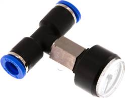 Sang-A IQSMANO 816 Sang-A IQSMANO 816 — Pressure gauge 0 to 16bar, 8mm hose, IQS standard of Sang-A