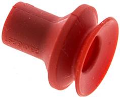 Landefeld VSP 16 B1 SI Landefeld VSP 16 B1 SI — Bellows suction pad, 1,5-way, P-series, Ø 16x6,7mm, Silicone (50A), red