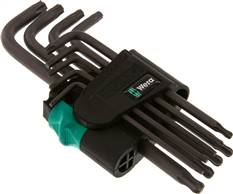 Wera SCHL TXL SET9 Wera SCHL TXL SET9 — Wera-TORX-Allen key-set, long, from TX15 with ball head of Wera
