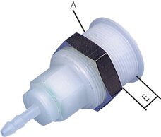 Parker KDSAK 4 NW5 PV Parker KDSAK 4 NW5 PV — Quick release coupling socket (NW5) 4mm hose, PVDF of Parker