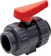 Landefeld PVCKH 110 FKM Landefeld PVCKH 110 FKM — Adhesive sockets, ball valve, PVC-U/ FKM, 110mm (Industrial version.)
