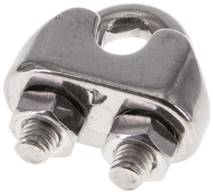 Landefeld DSK 4 ES Landefeld DSK 4 ES — Steel cable clamp f. 4,0mm cable, M 4,B=10, 1.4436