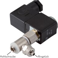 Landefeld MH 3186 115V Landefeld MH 3186 115V — Banjo bolt solenoid valve G 1/8"-8x6, 3/2-way (NC), 115 V AC