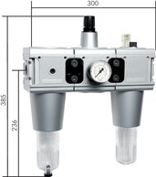 Landefeld CL 103-6 M Landefeld CL 103-6 M — MULTIFIX air units (5), 3-piece., G 1", 0,2 to 6 bar