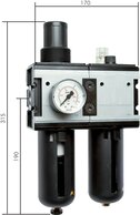Landefeld CL 104-16 AM Landefeld CL 104-16 AM — MULTIFIX air unit (4), 2-pc, G 1", 0,5 to 16 bar