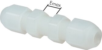 Sang-A SCK 12 PVDF E Sang-A SCK 12 PVDF E — Bulkhead screw connection 14x12mm, PVDF of Sang-A