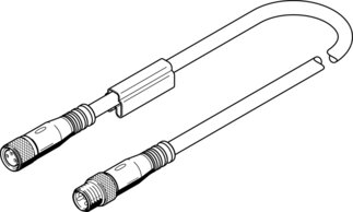 Festo NEBU-M8G3-K-2.5-M8G4