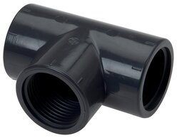 Landefeld T 40 PVC Landefeld T 40 PVC — T-piece Rp 4" (Female thread), PVC-U