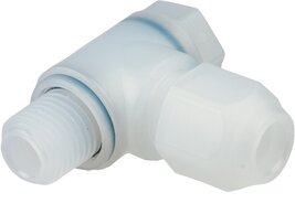 Sang-A LCK 128 PVDF E Sang-A LCK 128 PVDF E — Elbow screw connection G 1/2"-10x8mm, PVDF of Sang-A
