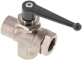Landefeld KH 3/12 SL MS Landefeld KH 3/12 SL MS — 3-way T-ball valve, brass, L-borehole, G 1/2",PN 20