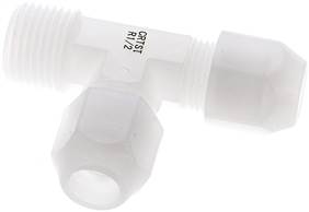 Sang-A LE 1210 PVDF E Sang-A LE 1210 PVDF E — T screw connection R 1/2"-12x10mm, PVDF of Sang-A
