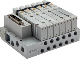 EMC S2V-18-8M-PN EMC S2V-18-8M-PN — Valve terminal 8x5/2-directional, PROFINET, G 1/8" on base plate (lateral) of EMC