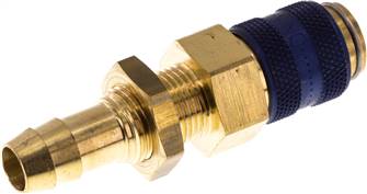 Landefeld KDSS 9 NW5 BA-BL Landefeld KDSS 9 NW5 BA-BL — Bulkhead coupling socket (NW5) 9 (3/8")mm hose, Brass