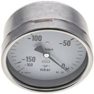 Landefeld MW -160100 MB5CR ** Landefeld MW -160100 MB5CR ** — Pressure gauge horizontal 100mm, -0,16 bar to 0 bar mbar, G 1/2"